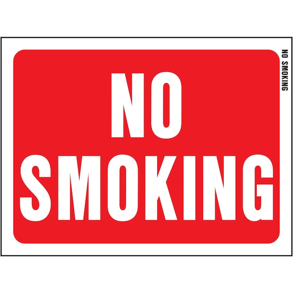 Hy-Ko No Smoking Sign 8.5" x 12", 10PK A20611 - main